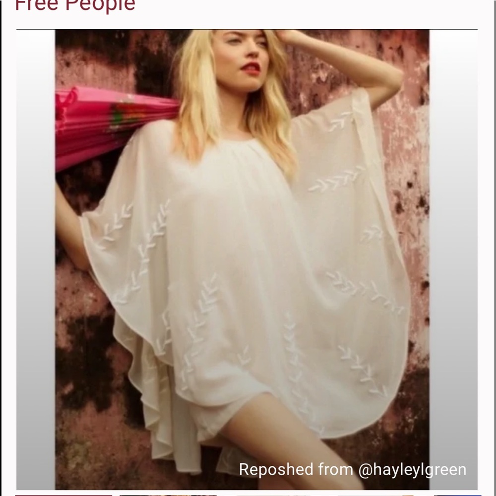 Free People White Mini Dress
